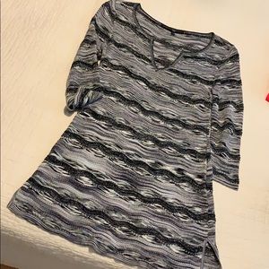 Black & White Tunic Blouse